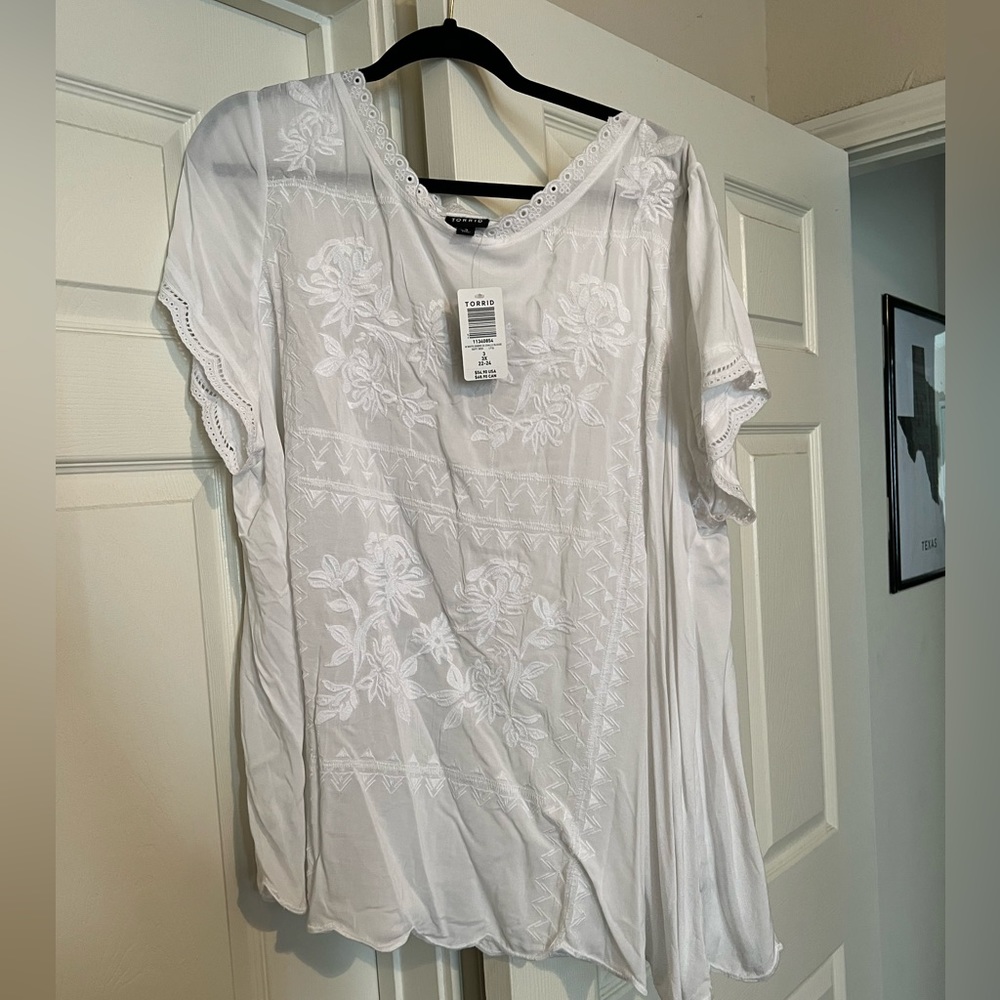 🤍NWT - White Lace Blouse 🤍
